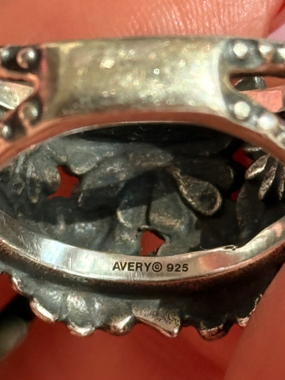 Retired James Avery flower cluster ring - Picture 6 of 6